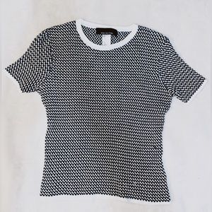 Jones New York houndstooth pattern vintage shirt size medium